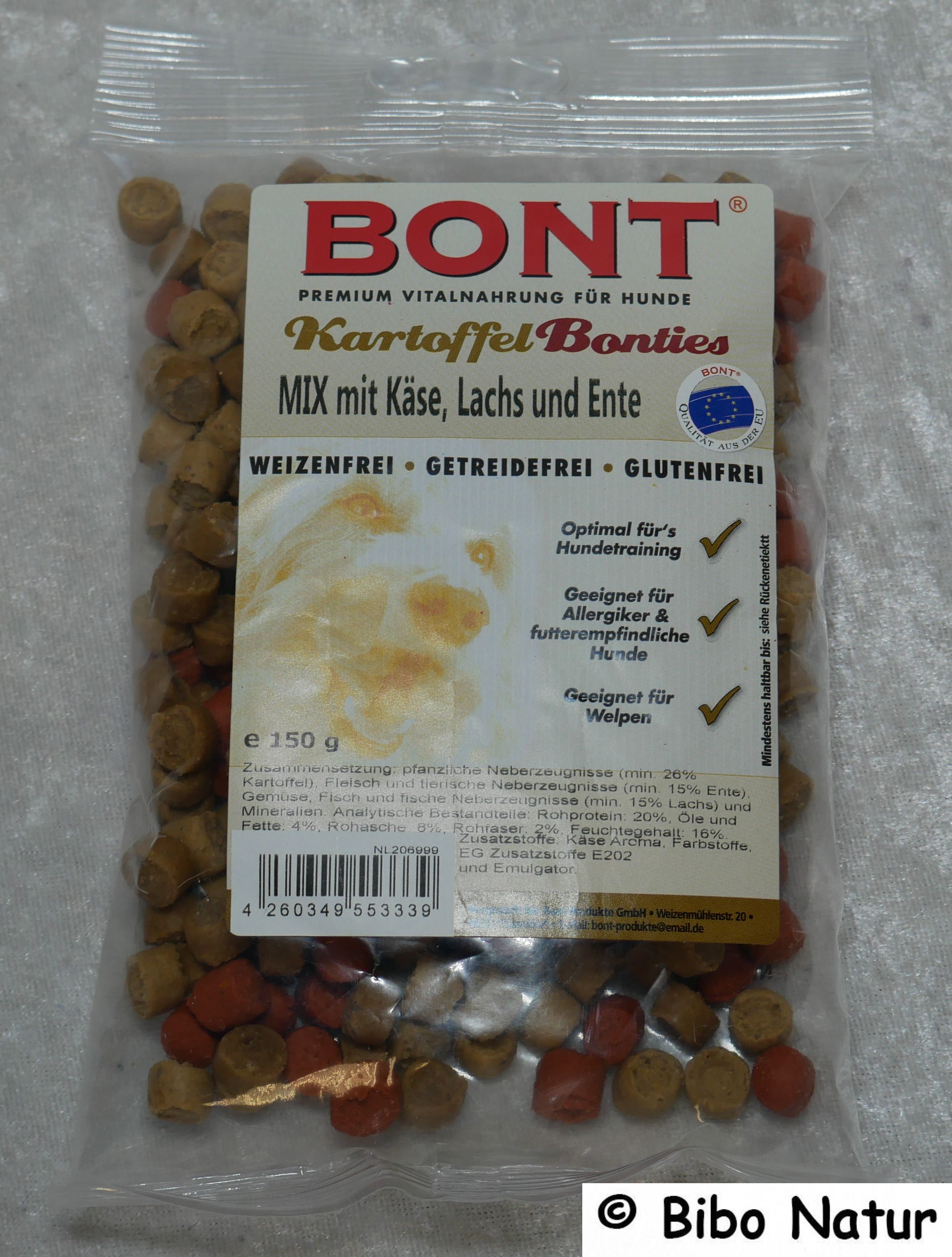 Kartoffel Bonties Mix mit Käse, Lachs und Ente