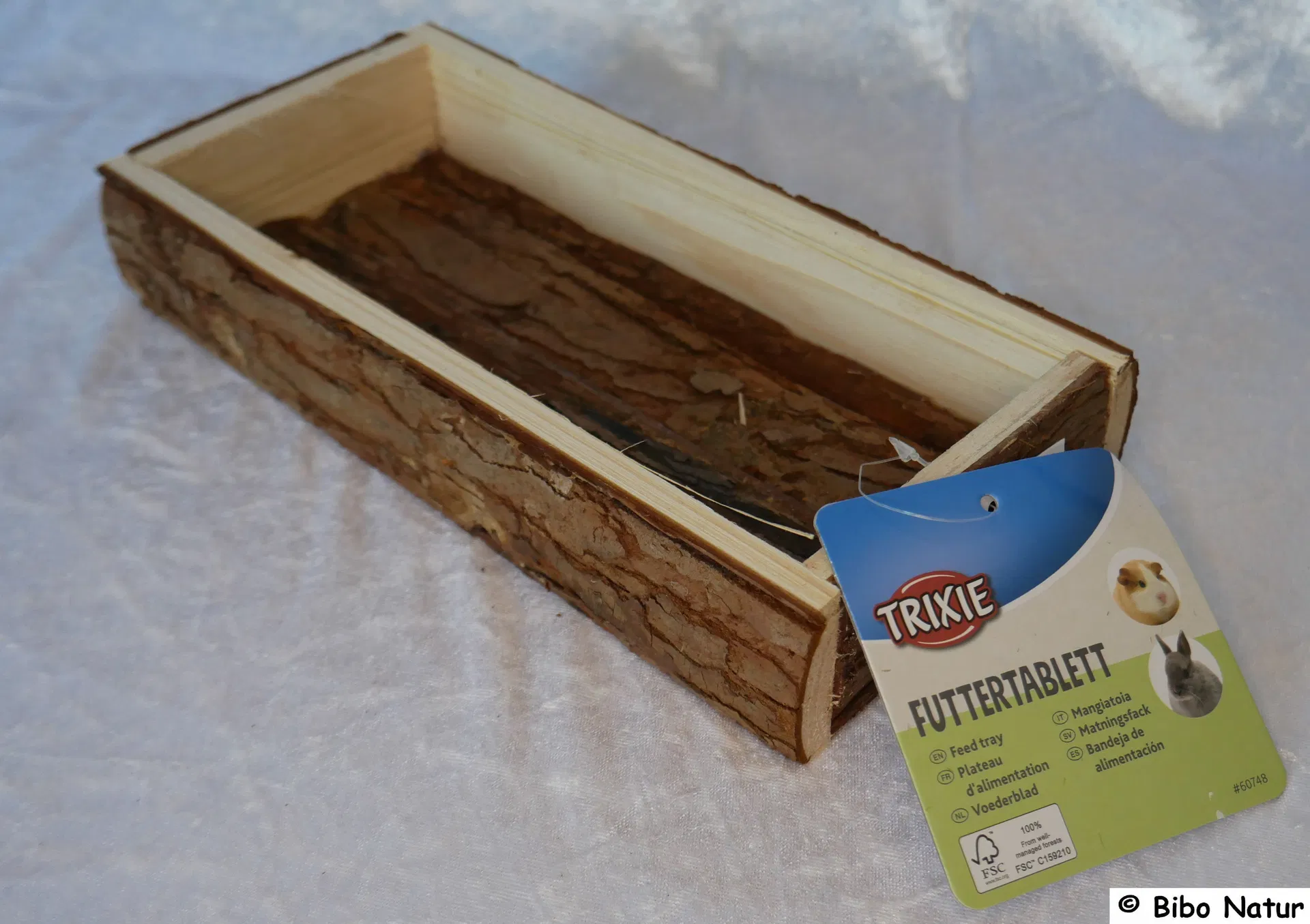 Futtertablett aus Rindenholz