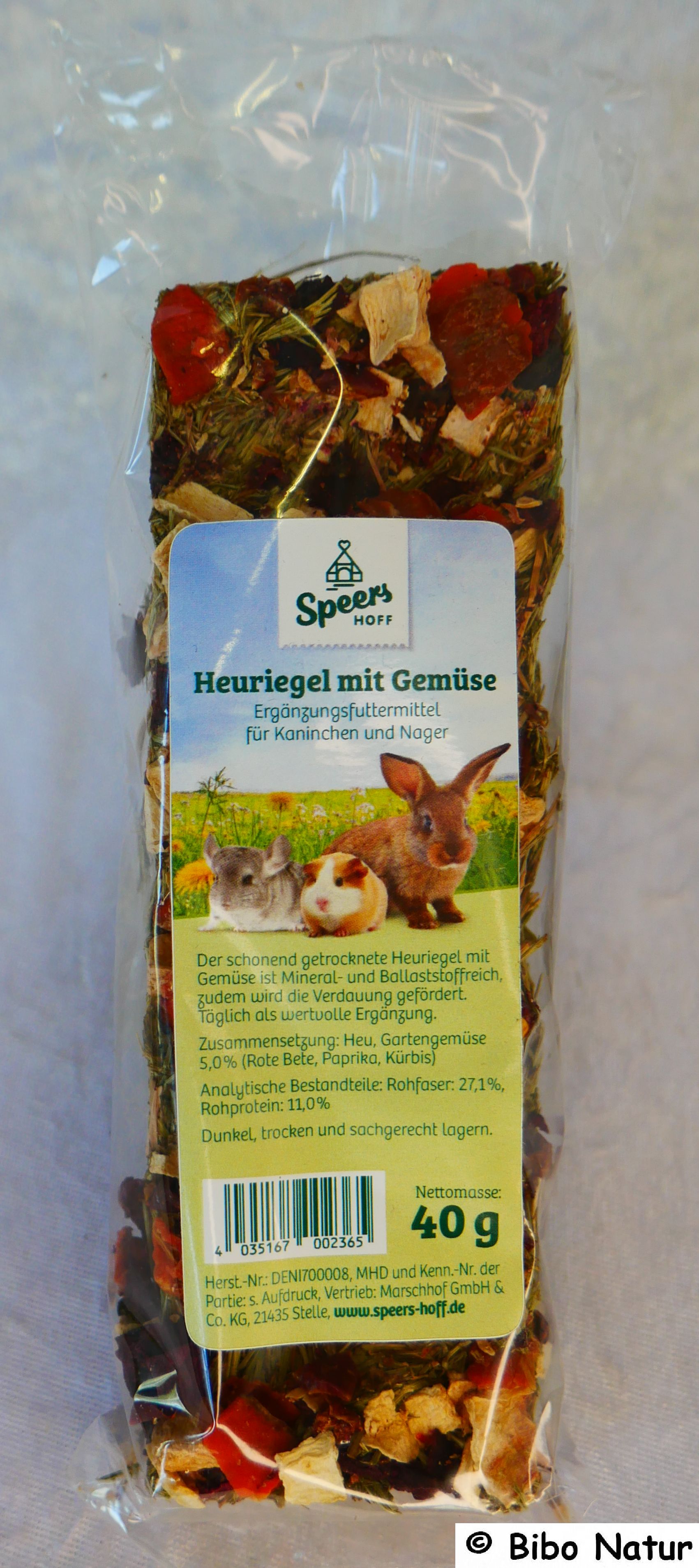 Heuriegel mit Gemüse