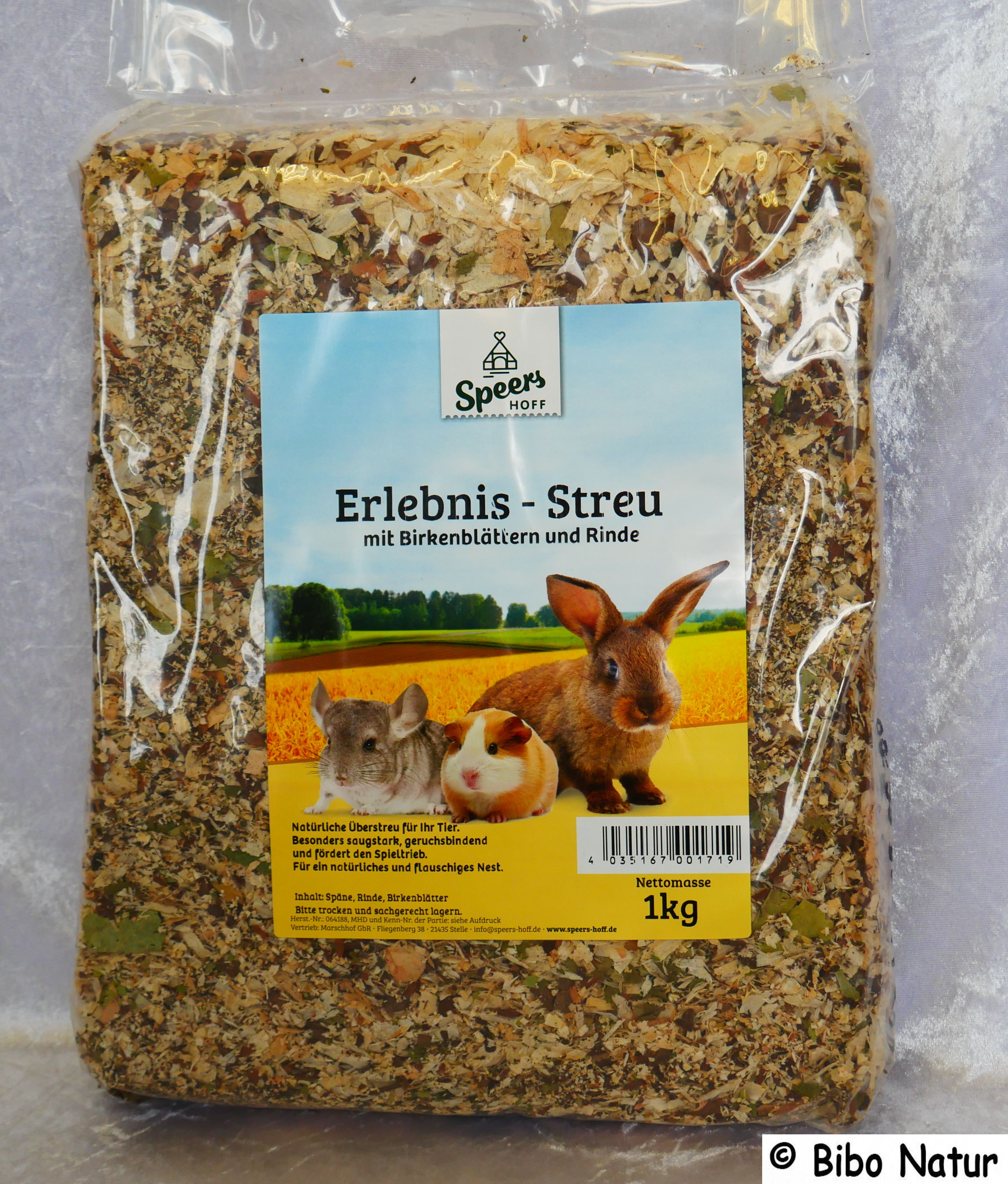 Erlebnis-Streu mit Birkenblätter und Rinde