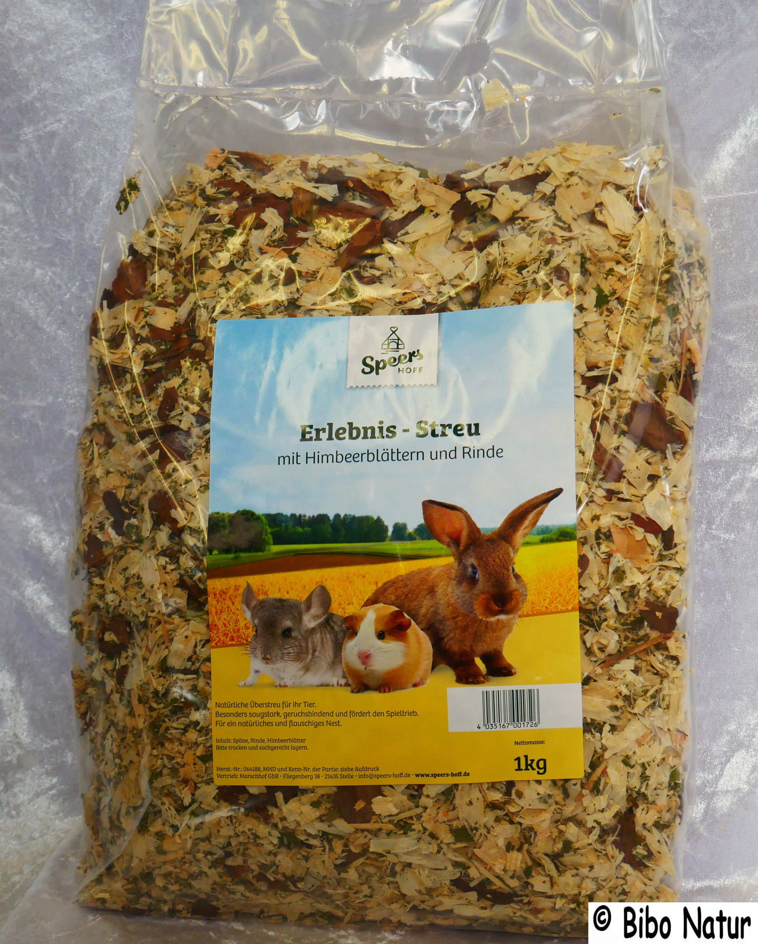 Erlebnis-Streu mit Himbeerblätter und Rinde Kopie