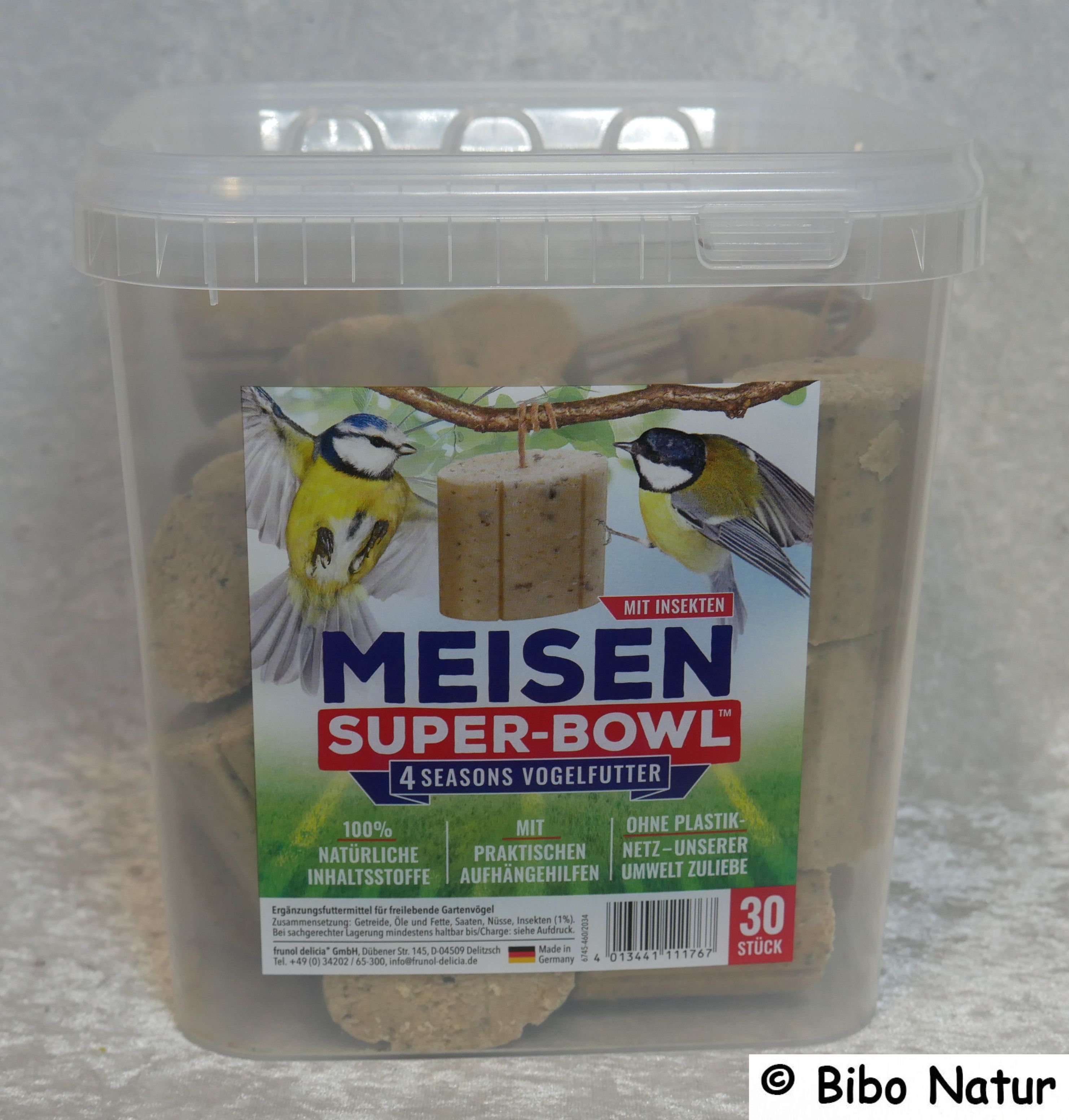 Meisen Super-Bowl - 4 Seasons Vogelfutter mit Insekten